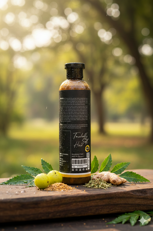 Ayurveda Origin Herbal Shampoo – Natural Anti-Hair Fall & Dandruff Control Shampoo with Ayurvedic Herbs – Sulfate & Paraben Free – For Men & Women – 220ml